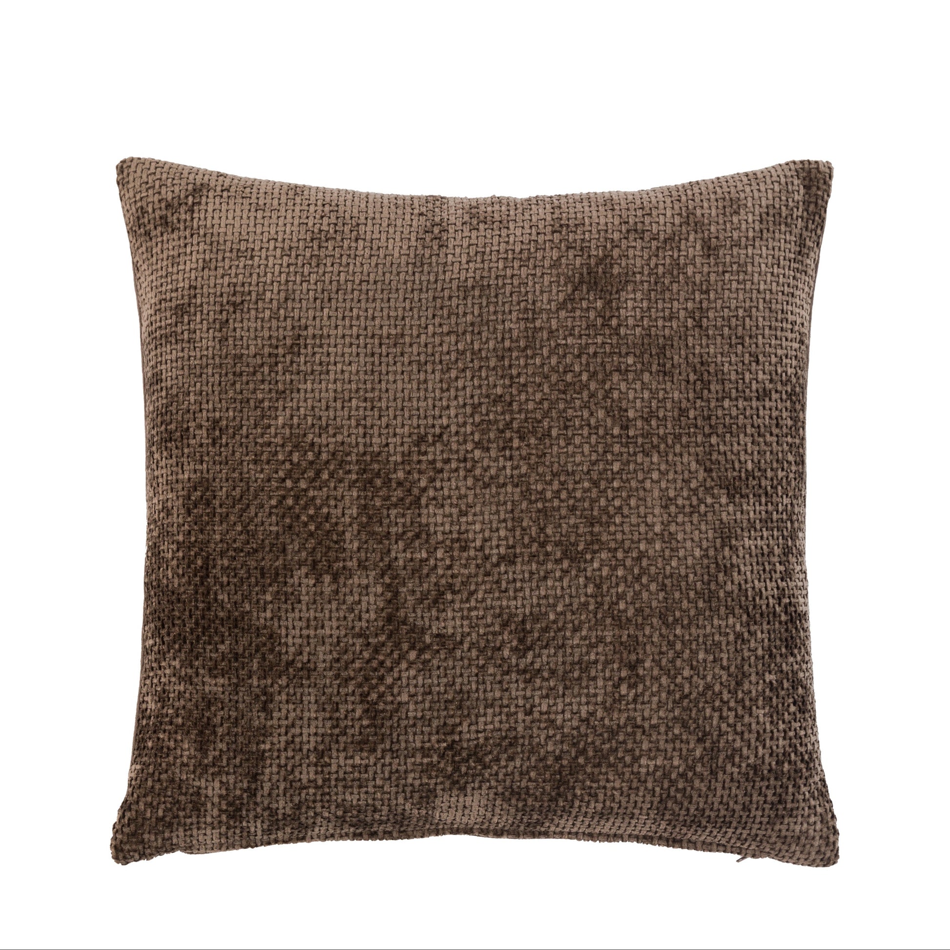Basketweave Cushion 2 pk Chocolate