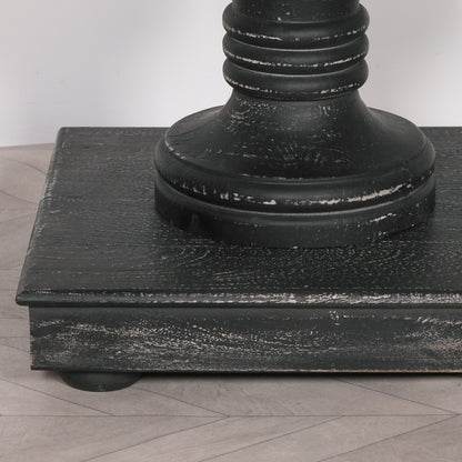 Black Distressed French Console Table