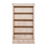 Blanche Rustic Wooden Bookcase with Drawers