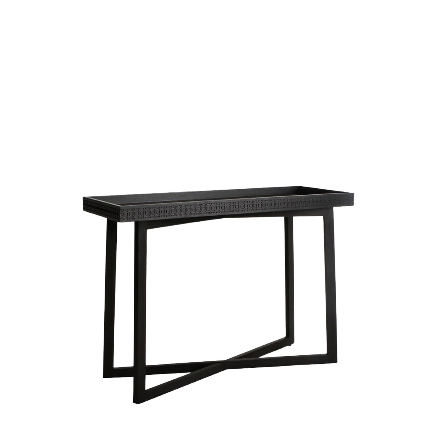 Boho Charcoal Console Table