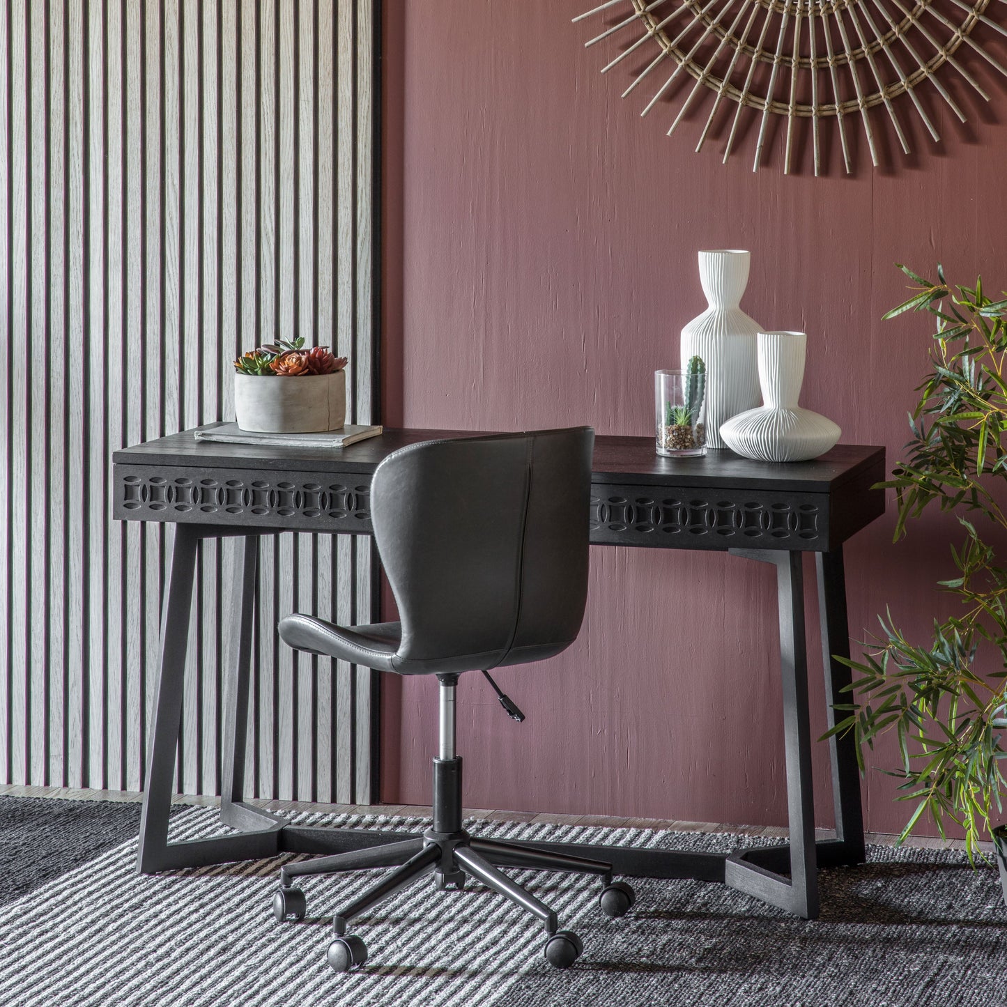 Boho Charcoal Desk