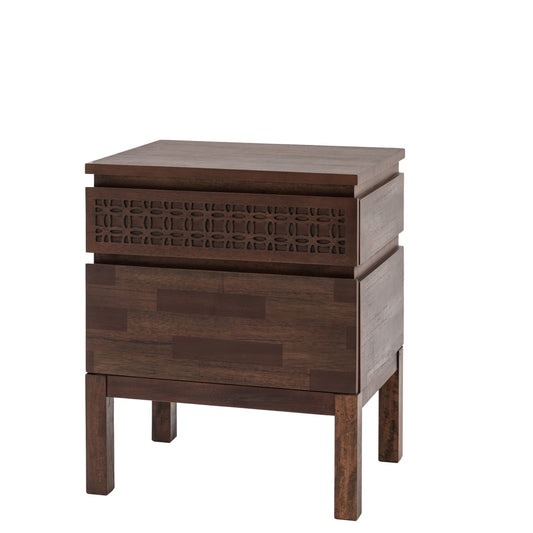 Boho Retreat 2 Drawer Bedside Table