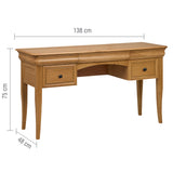 Bordeaux French Dressing Table Desk Measurements