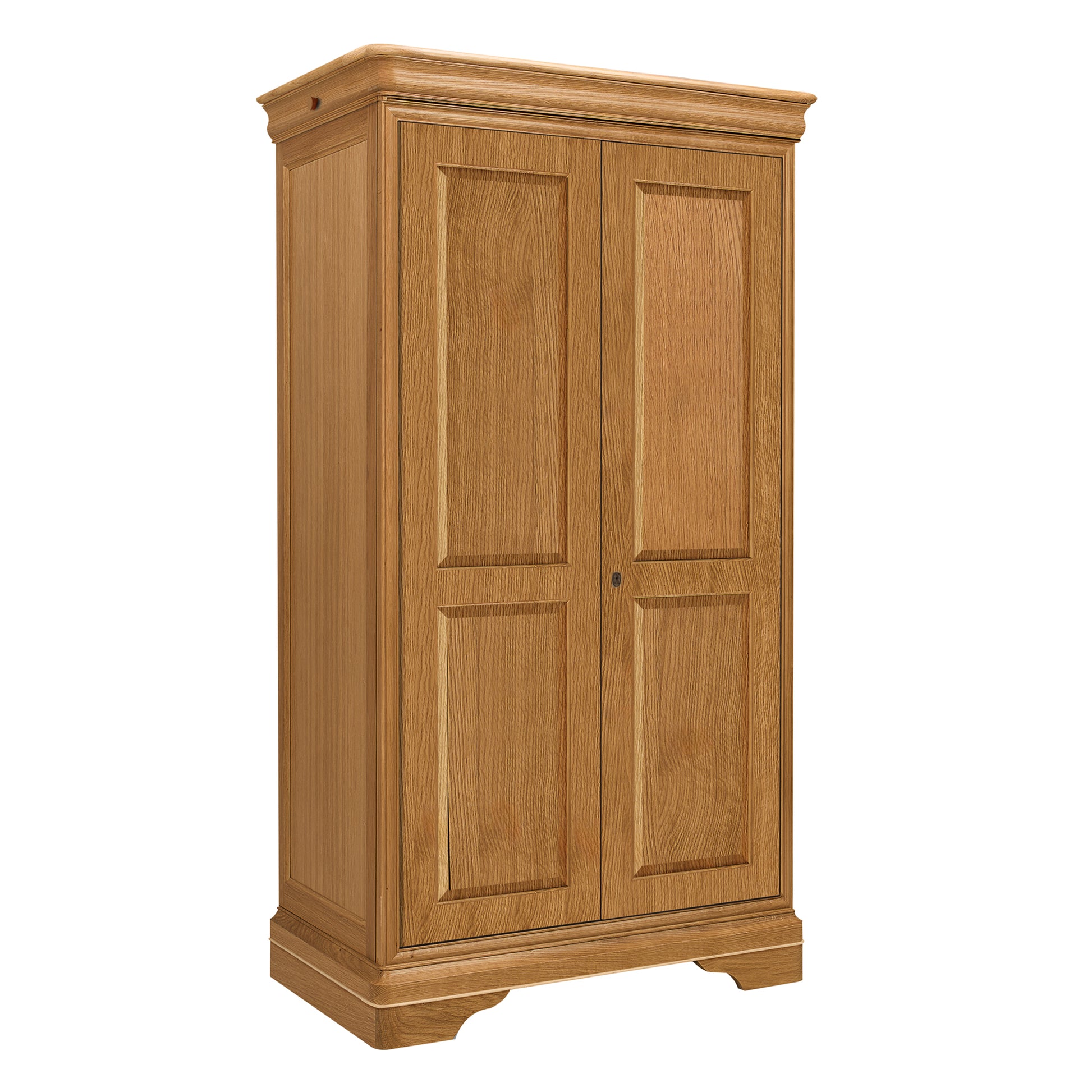 Bordeaux Oak French Double Wardrobe