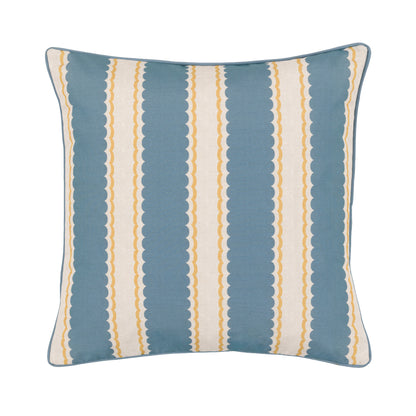 Calivana Cushion Blue Ochre