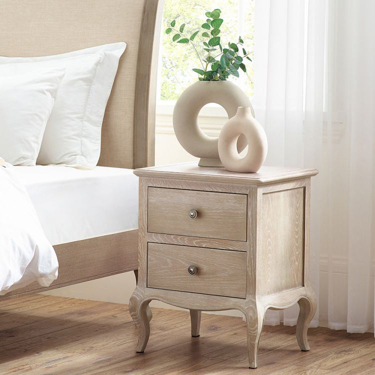 Camille French 2 Drawer Bedside