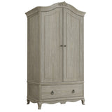 Camille French Oak Double Wardrobe