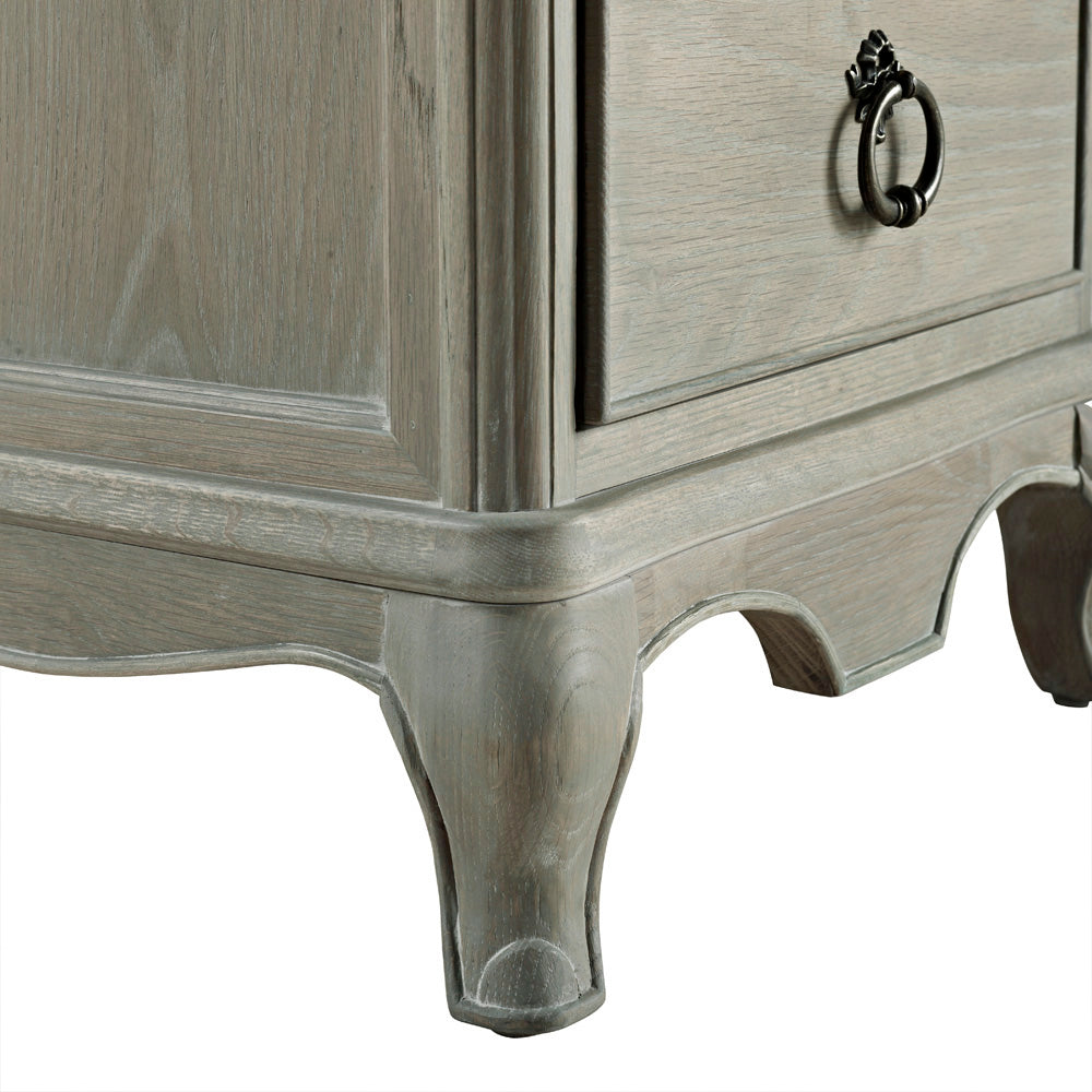 Camille Oak French 3 Drawer Chest
