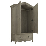 Open View for the Camille French Oak Wardrobe