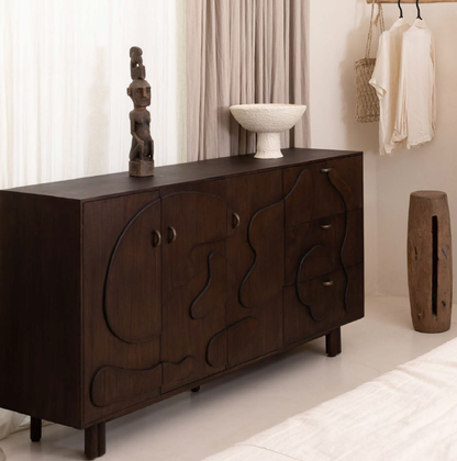 Capulo Brown Contemporary Sideboard