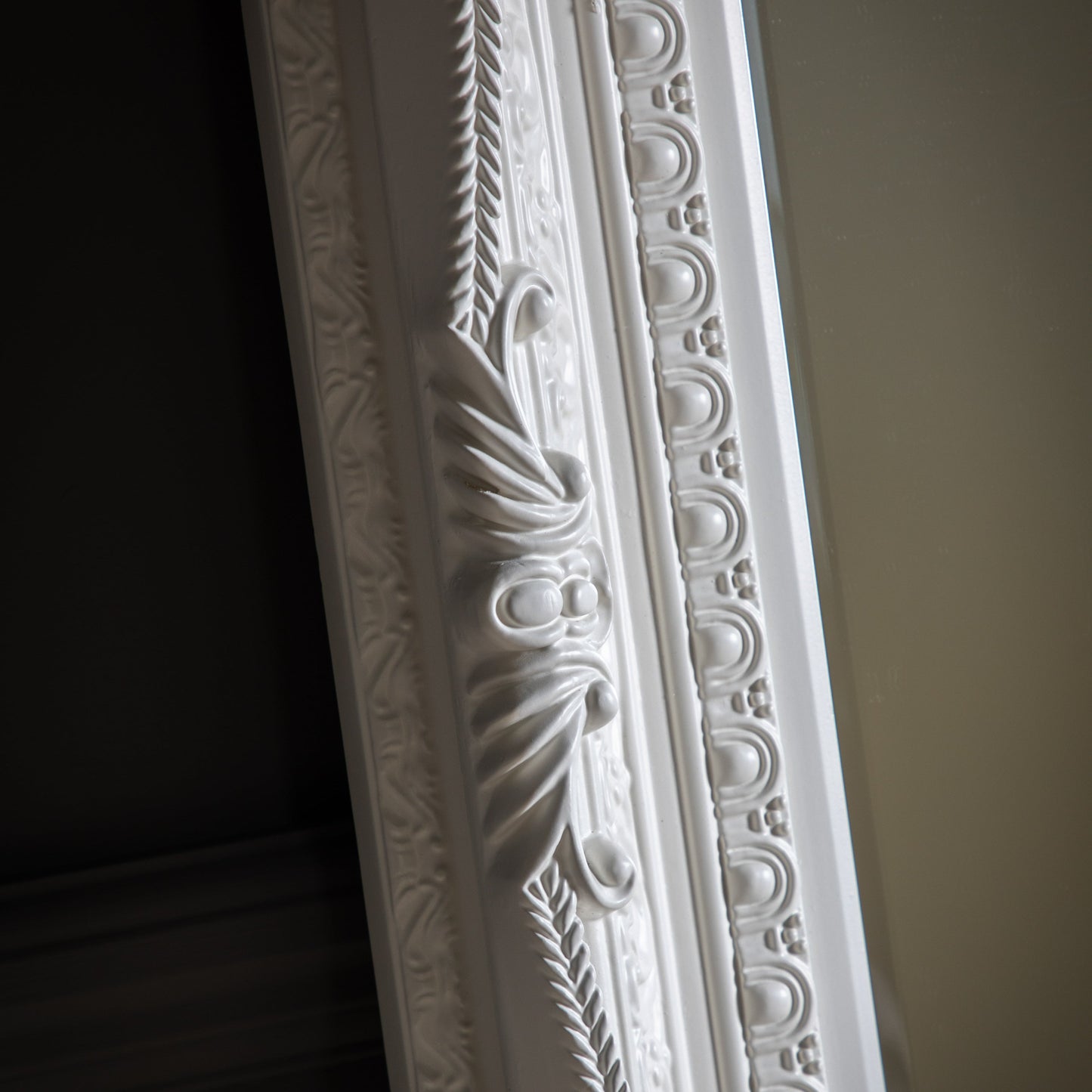 Carved Louis Leaner Mirror