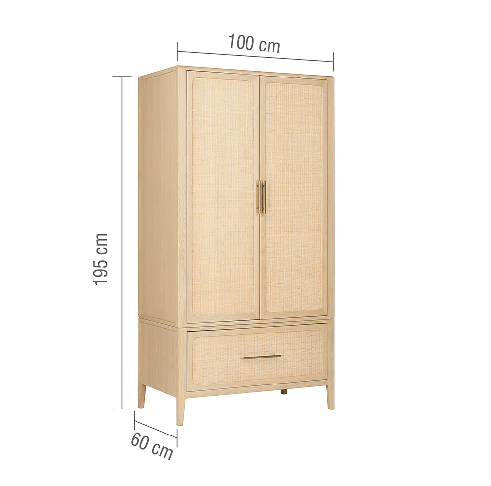 Casera Double Wardrobe Dimensions