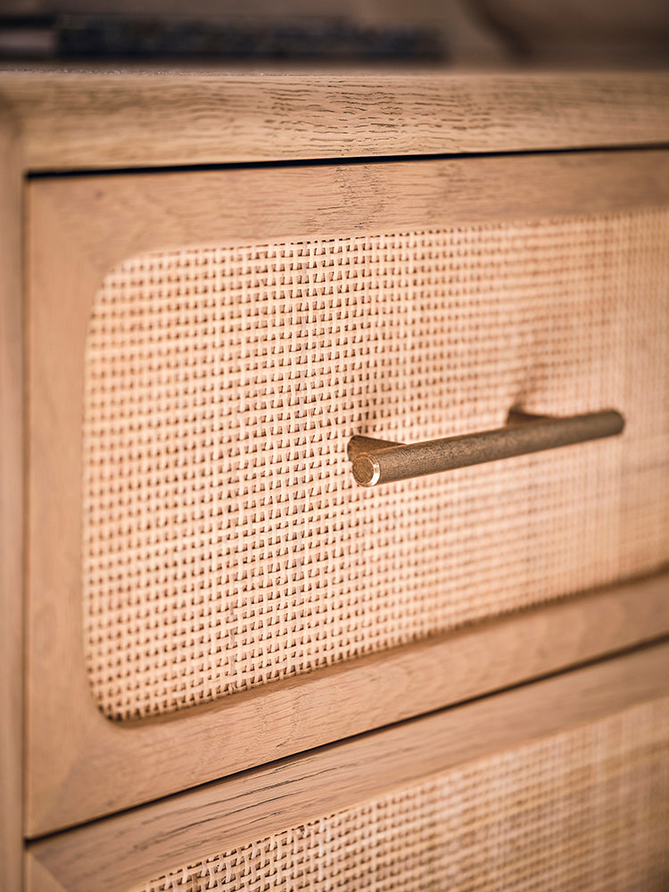 Casera Rattan Front Chest of 6 Drawers
