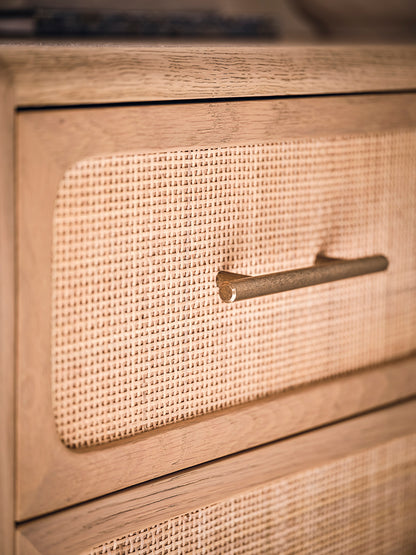 Casera Rattan Front Chest of 6 Drawers