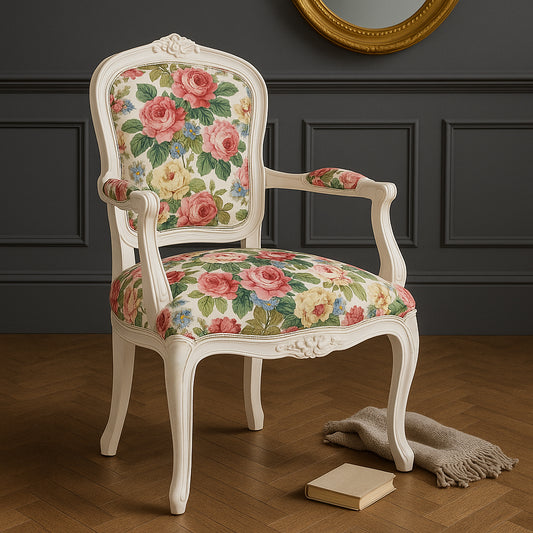 Chateau French Upholstered Bedroom Armchair