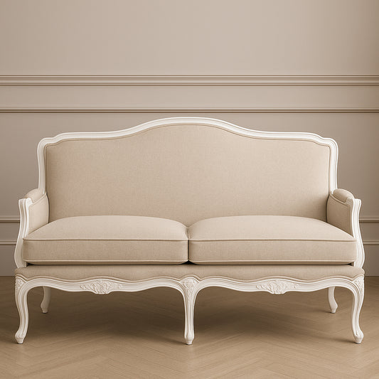 Chateau French White 3 Seat Sofa