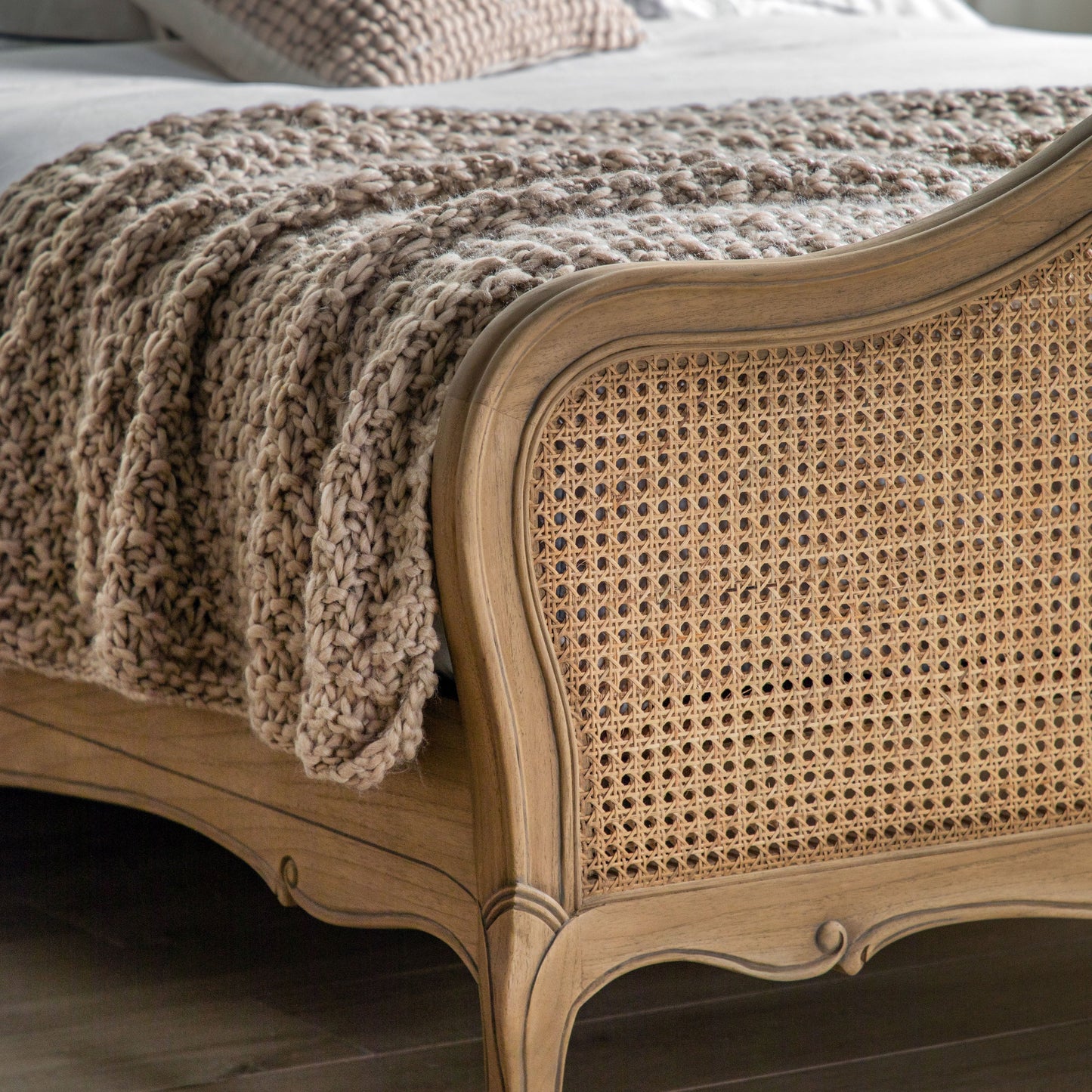 Chic Cane Bed Weathered