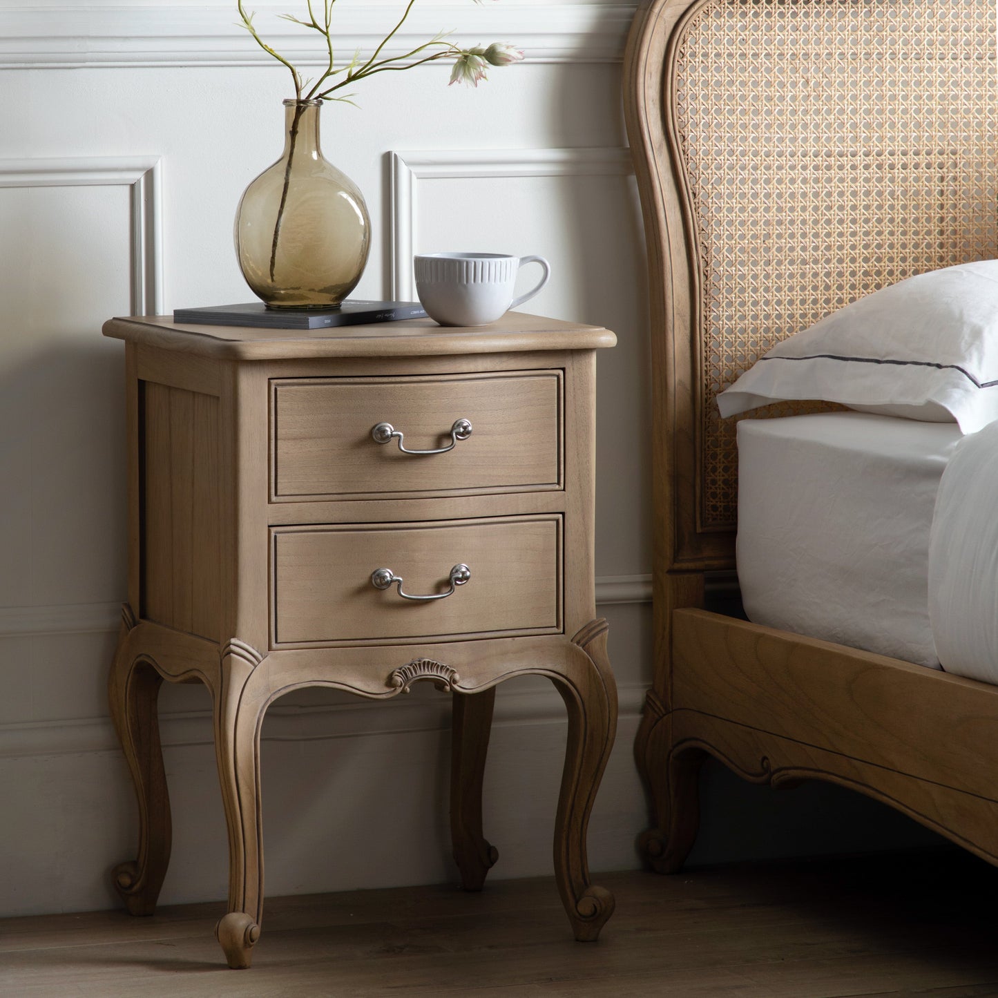 Chic Weathered Bedside Table