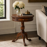 Classic Chippendale Style Wine Table - Stained