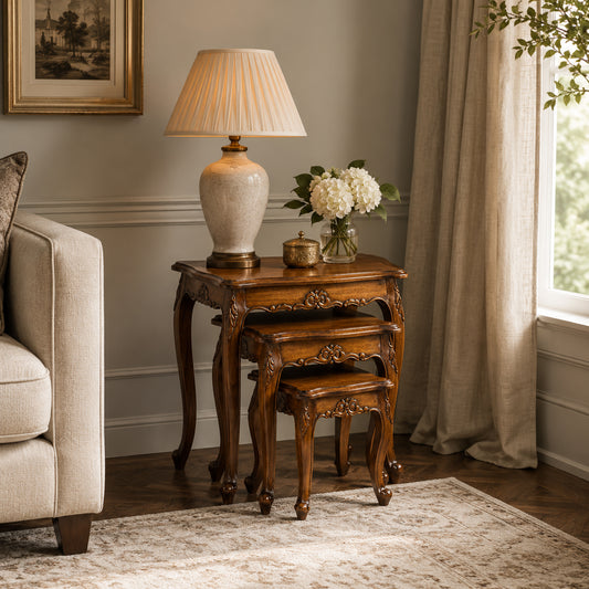 Classic French Nest of Table - Stained