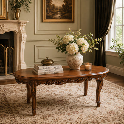 Classic French Style Coffee Table - Stained