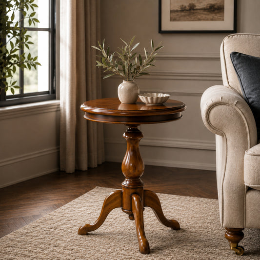 Classic French Style Wine Table - Stained