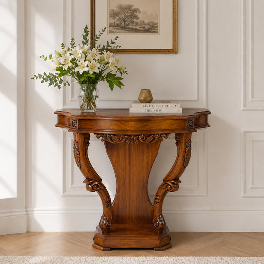 Classic Victorian Hall Table - Stained