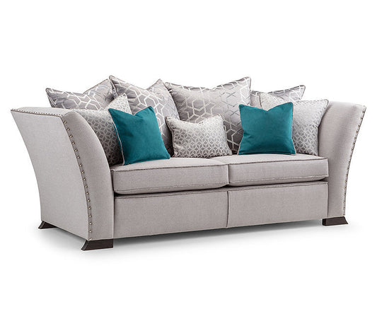 Crompton Style Grey Upholstered Sofa