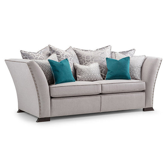 Crompton Style Grey Upholstered Sofa
