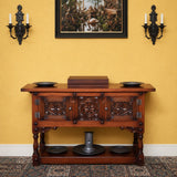 Dark Oak French Credence Sideboard / Console