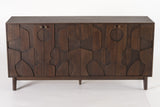 Edos Contemporary Brown 4 Door Sideboard