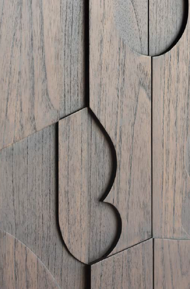 Edos Contemporary Brown 4 Door Sideboard