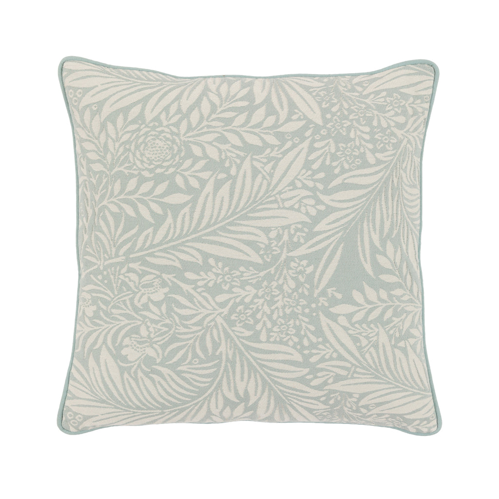 Fallow Leaf Woven Cushion Duck Egg
