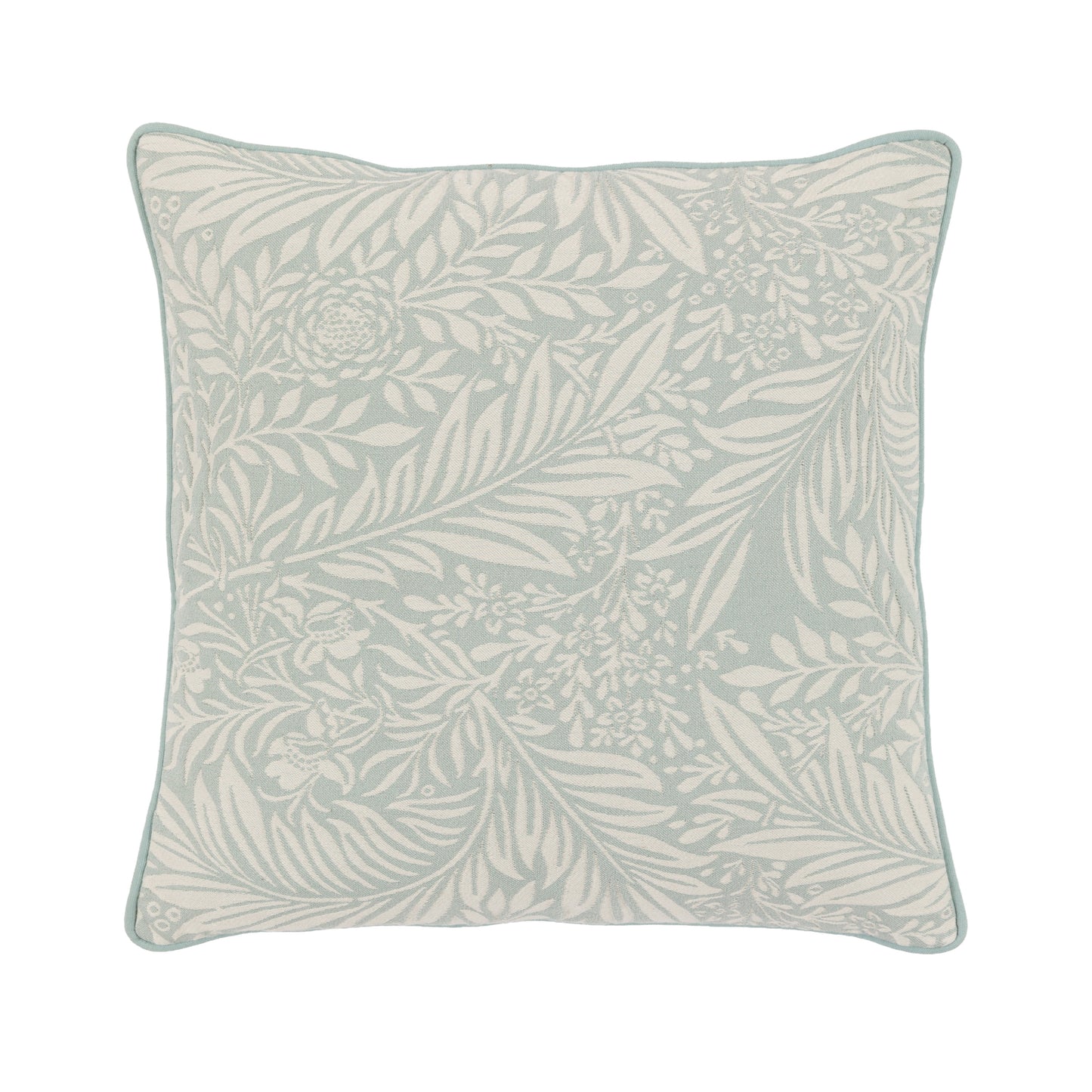 Fallow Leaf Woven Cushion Duck Egg