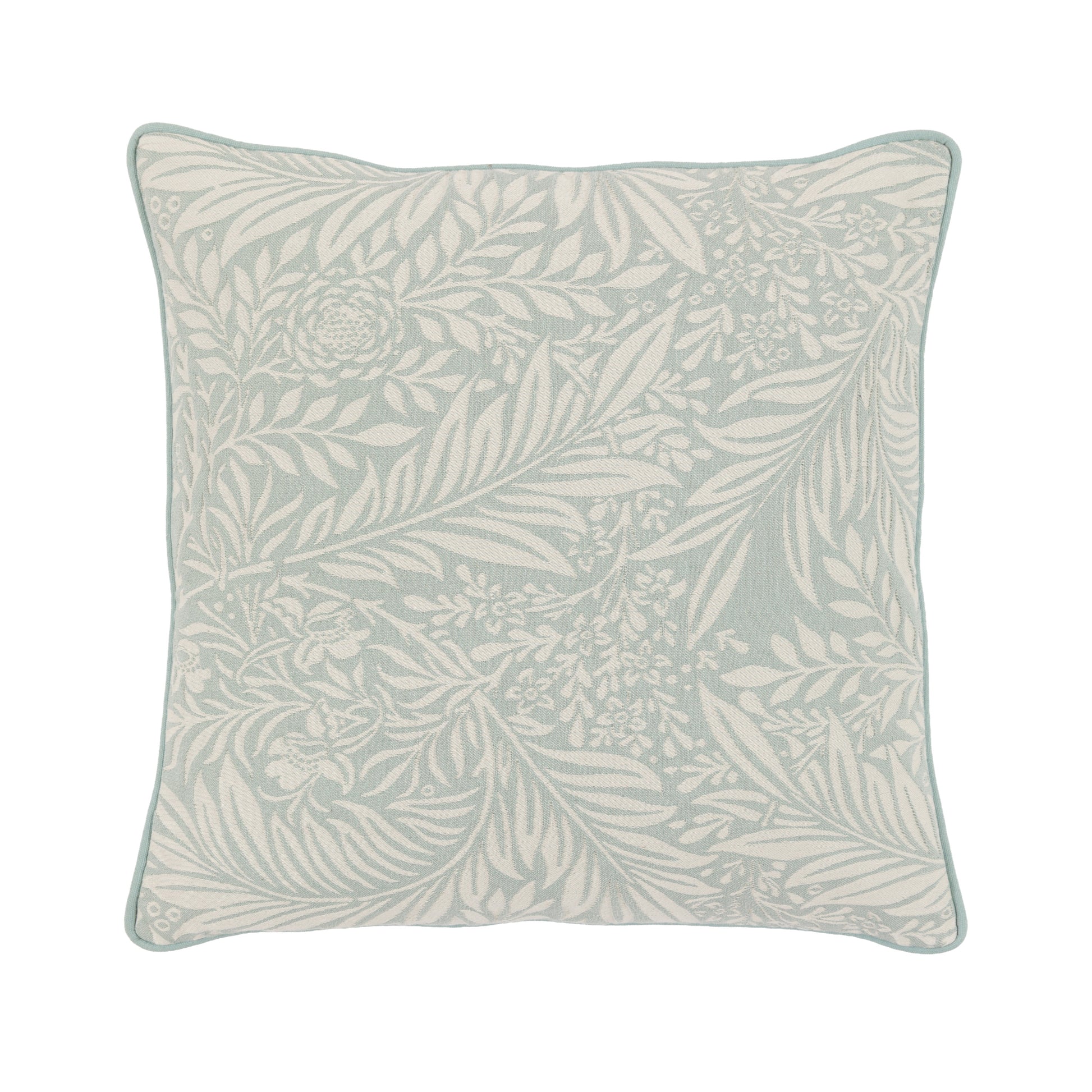 Fallow Leaf Woven Cushion Duck Egg