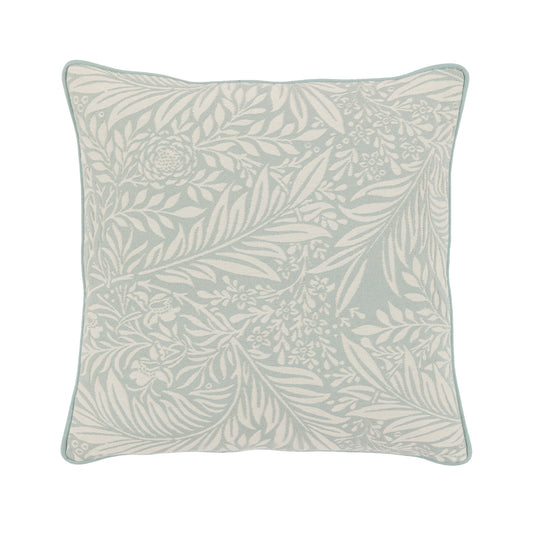 Fallow Leaf Woven Cushion Duck Egg