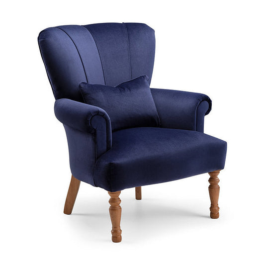 Fluted Spoon Back Armchair