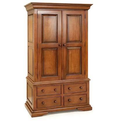 French Country Style Sleigh 2 Door Wardrobe