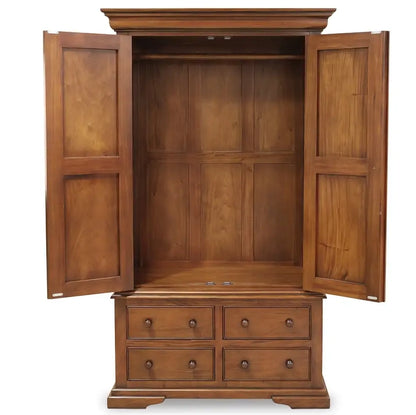 French Country Style Sleigh 2 Door Wardrobe