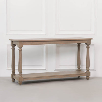 Rustic Wooden French Farmhouse Console Table