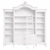 Noir French Triple Bookcase