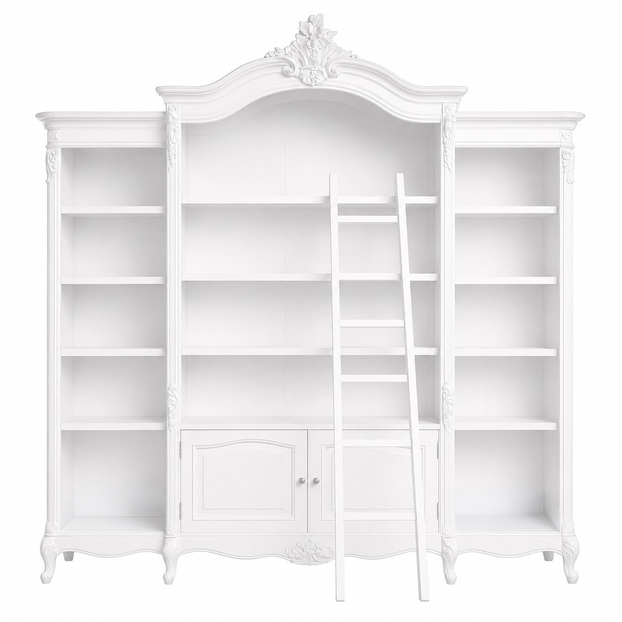 Noir French Triple Bookcase
