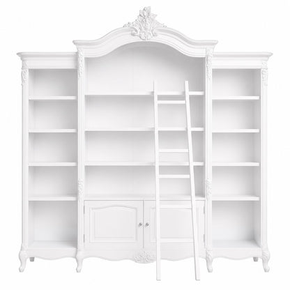 Noir French Triple Bookcase