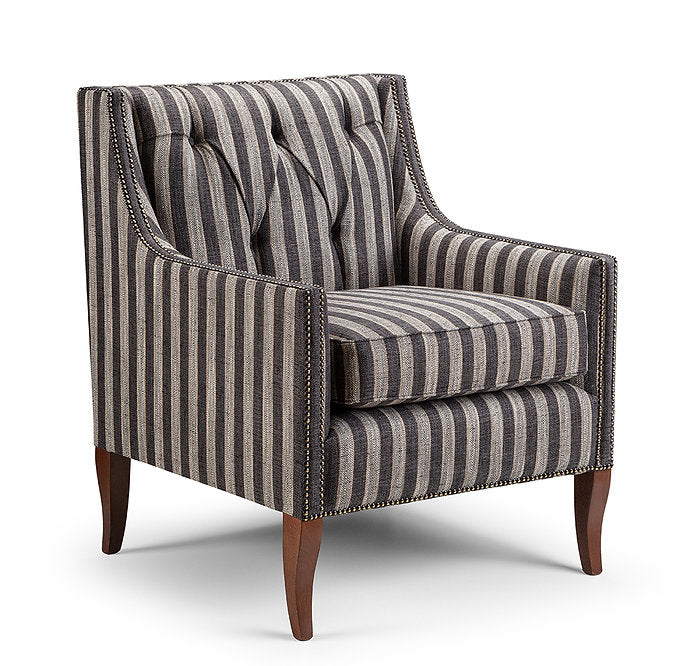 George Style Button Back Armchair