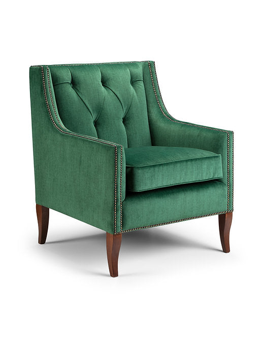 George Style Button Back Armchair