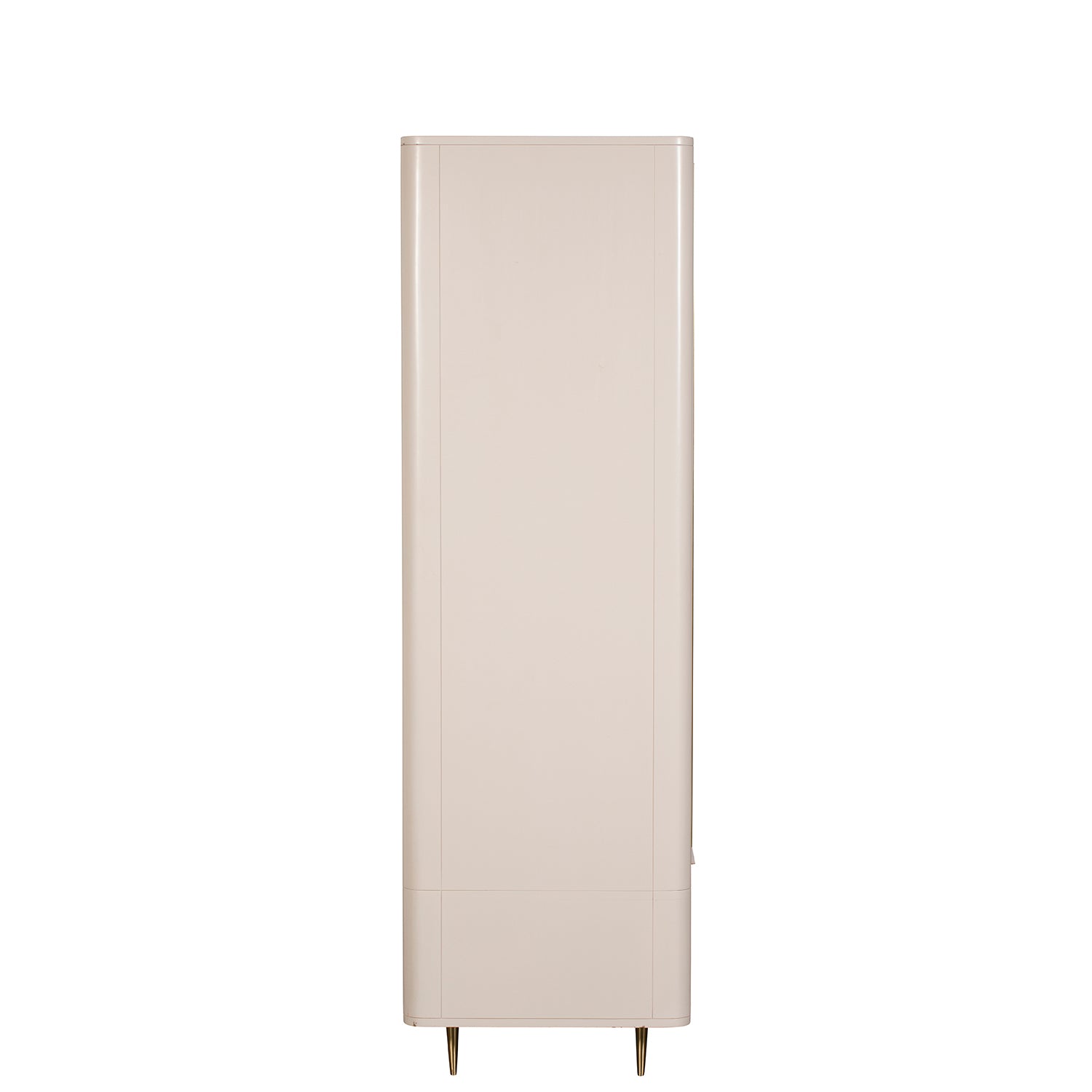 Lily White Gloss Modern Double Wardrobe - Side view
