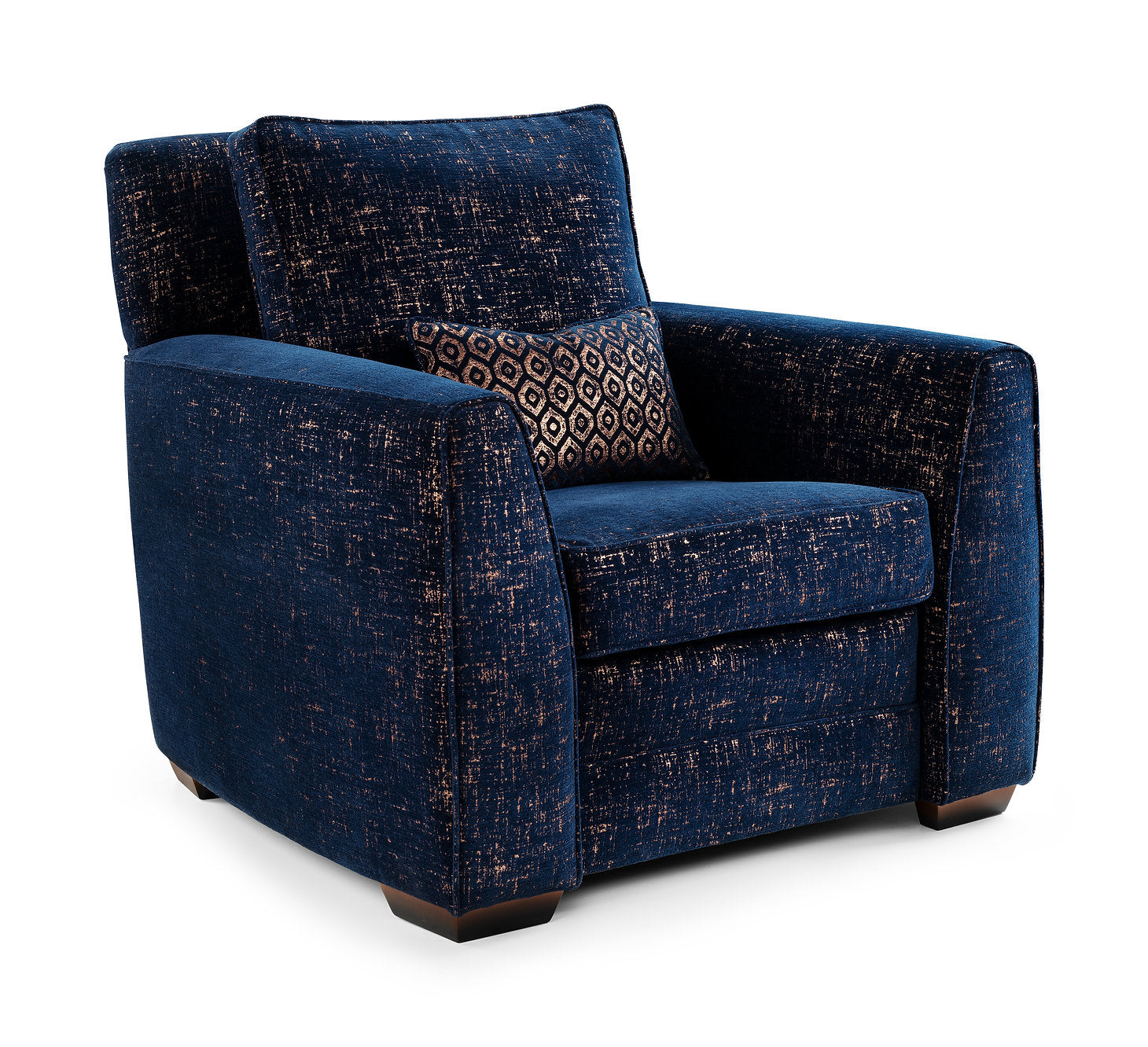 Grace Style Blue Armchair