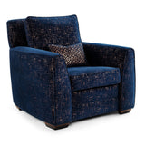 Grace Style Blue Armchair