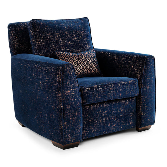 Grace Style Blue Armchair