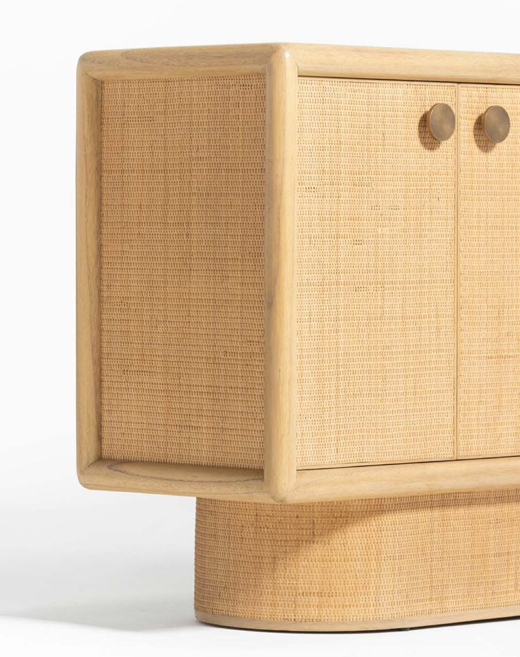 Granada Rattan 4 Door Wide Sideboard